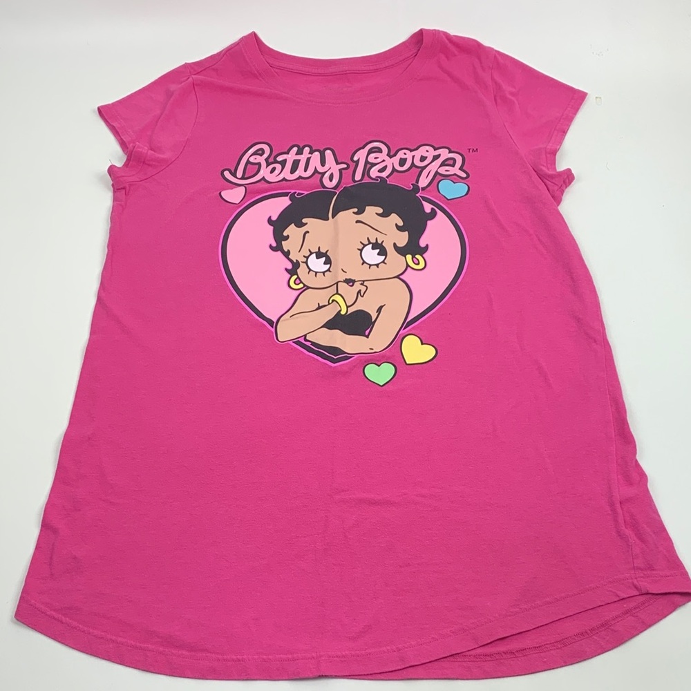 Betty Boop Pink Nightgown graphic Betty boop logo Size Medium